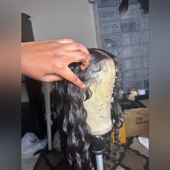 Pre❤VERY GENTLY worn 13X4 HD LACE FRONTAL 22-24 inches Human Hair - Picture 12 of 13